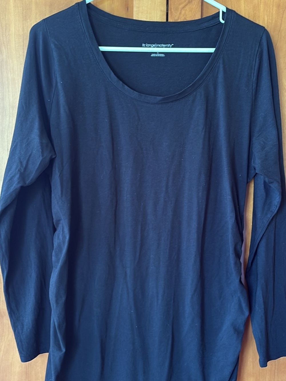 NWOT Basic Black Long-Sleeve Scoop Neck Top - Liz Lang maternity